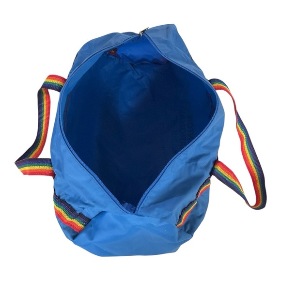 Vintage Thumbuddy Club Duffel Bag – Clinton National Bank Promo Rainbow Strap - Picture 5 of 6